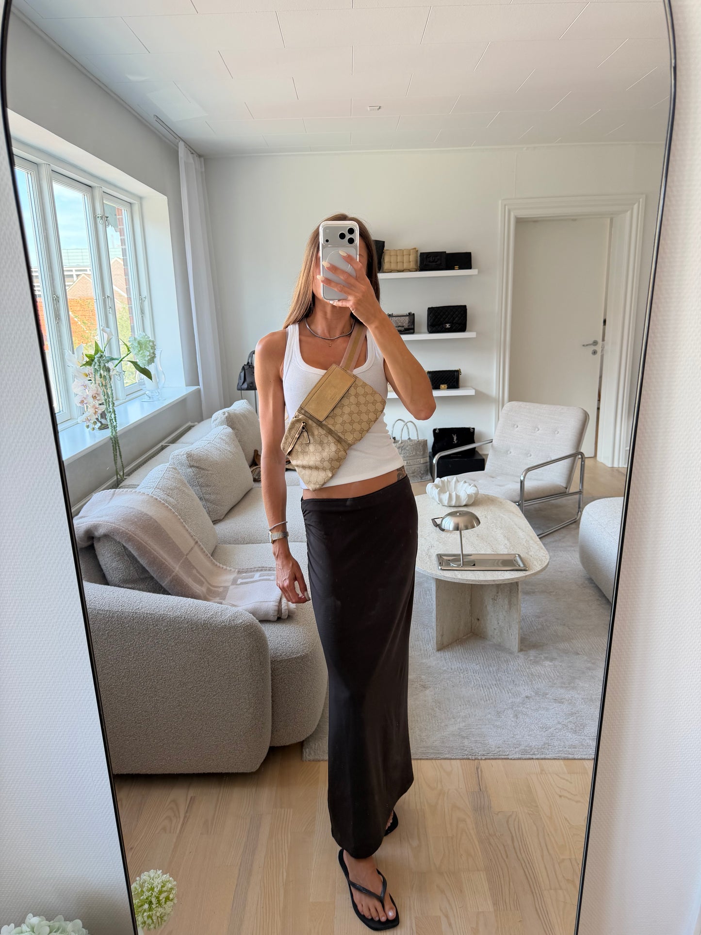 Gucci GG Canvas Bum Bag – Lyserød/Guld