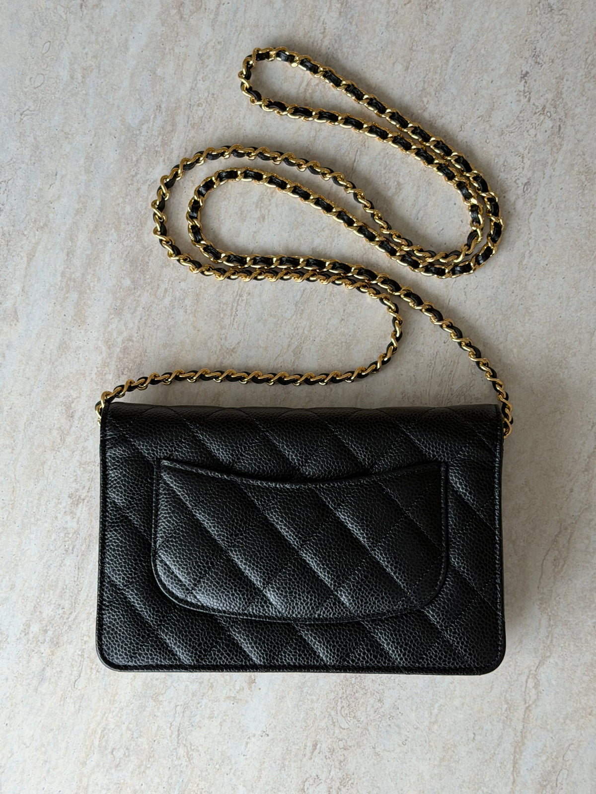 Chanel Wallet on Chain (WOC) - Black Caviar