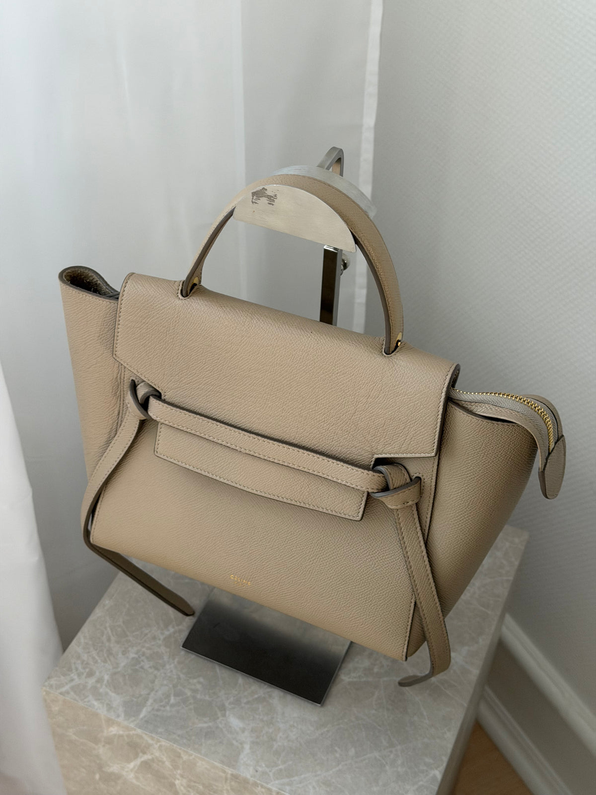 Celine Micro Belt Bag – Beige