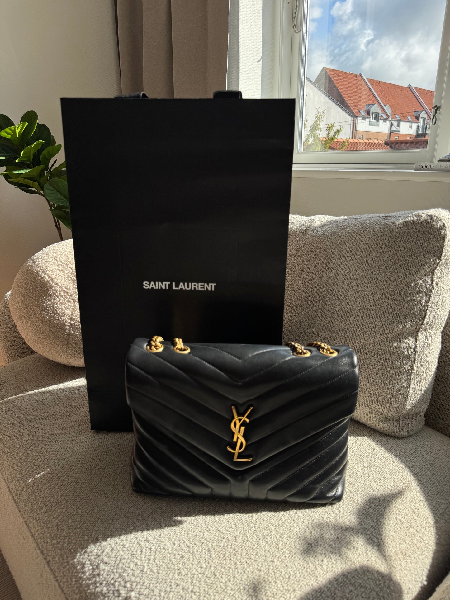 Saint Laurent YSL LouLou Medium Black Bag