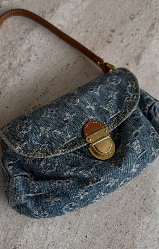 Louis Vuitton pleaty denim bag