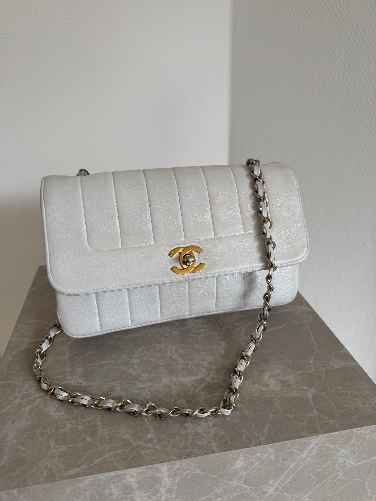 Chanel vertical flap bag