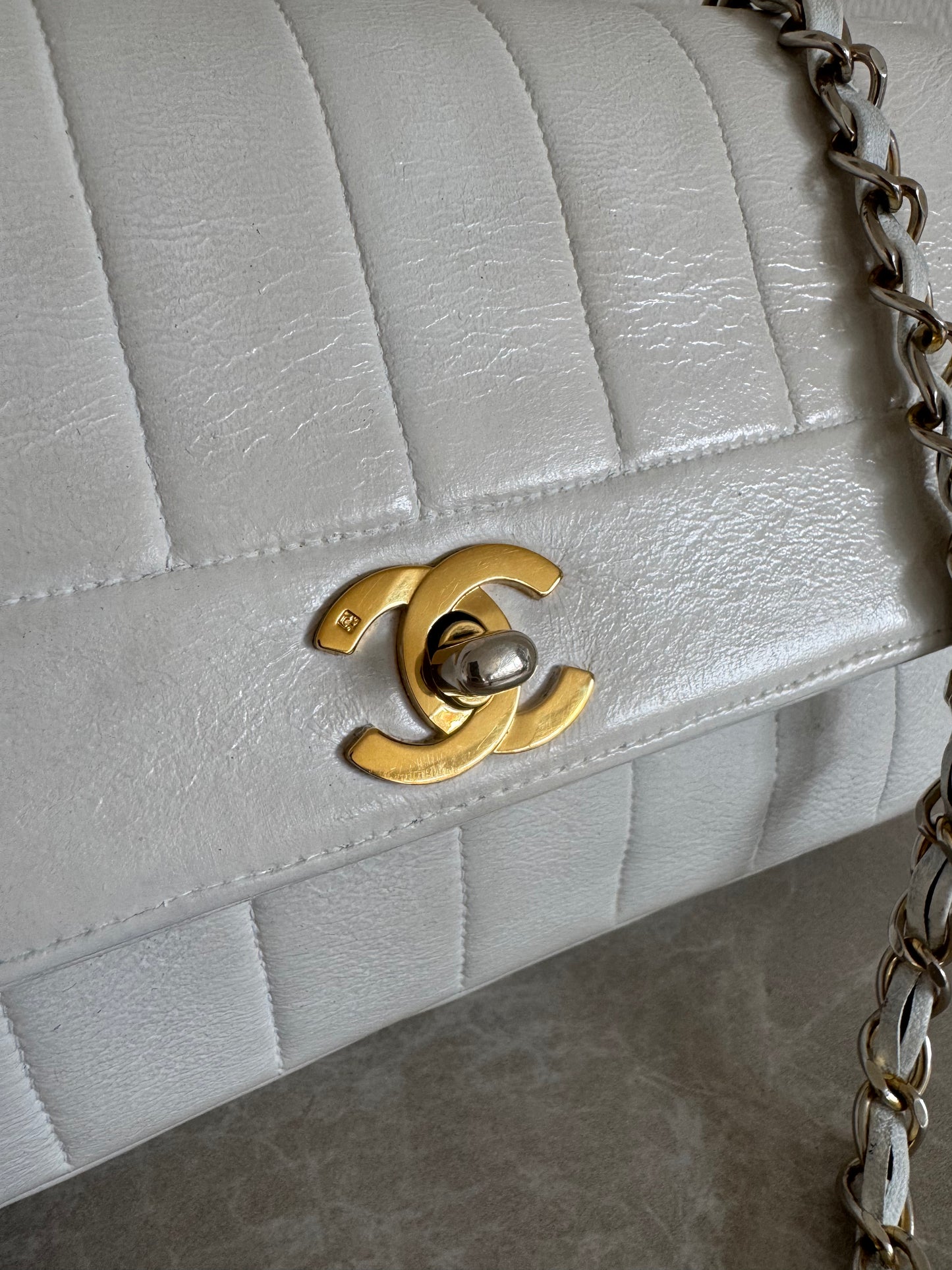 Chanel vertical flap bag
