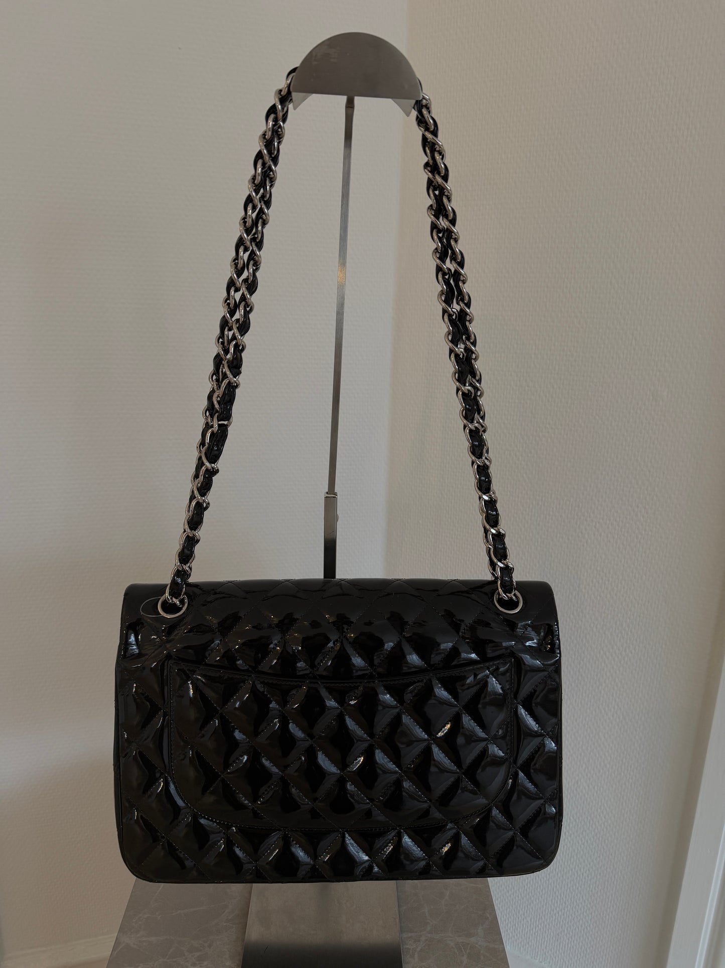 Chanel classic flap patent