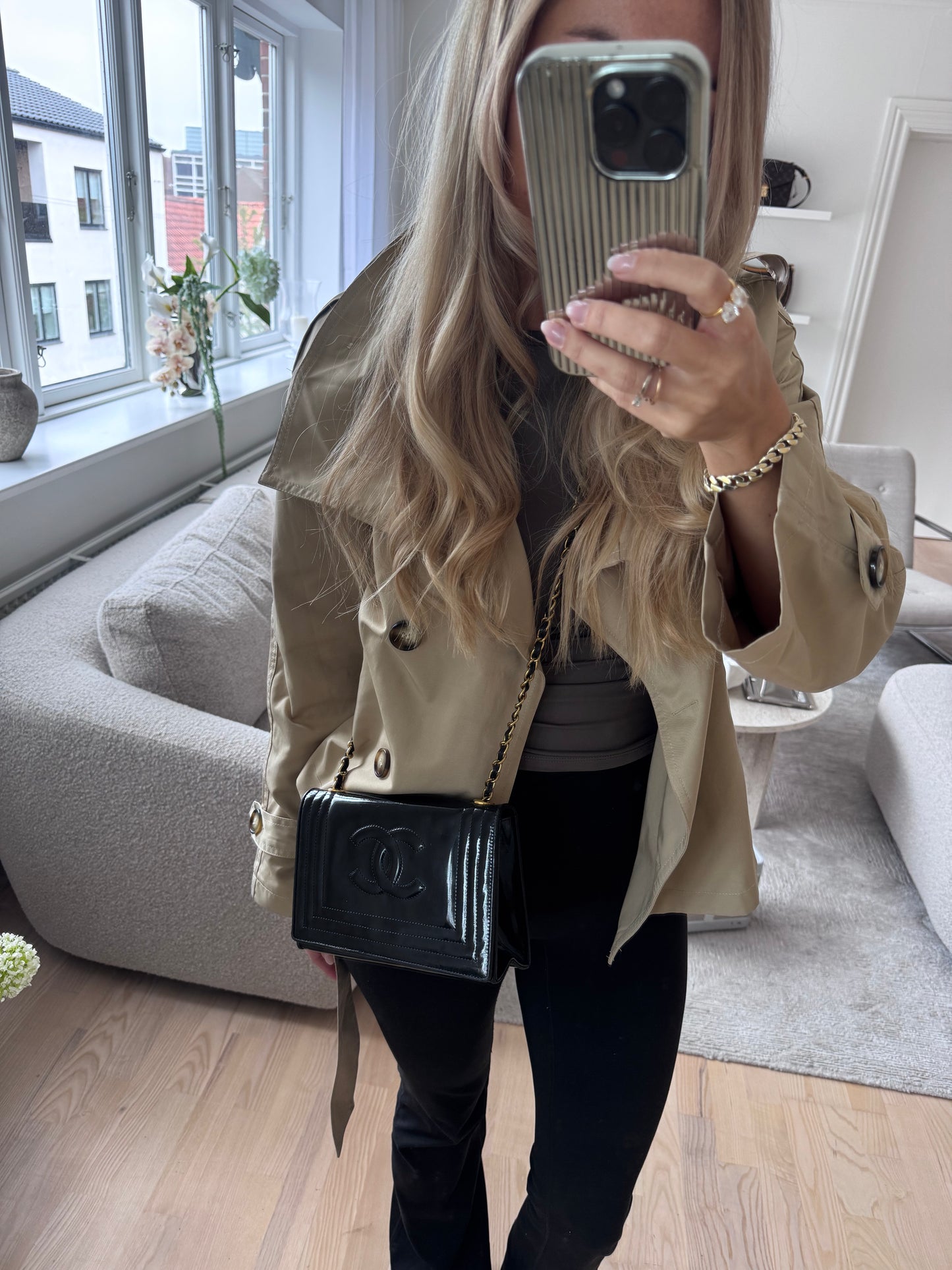 Chanel Black Patent flap bag