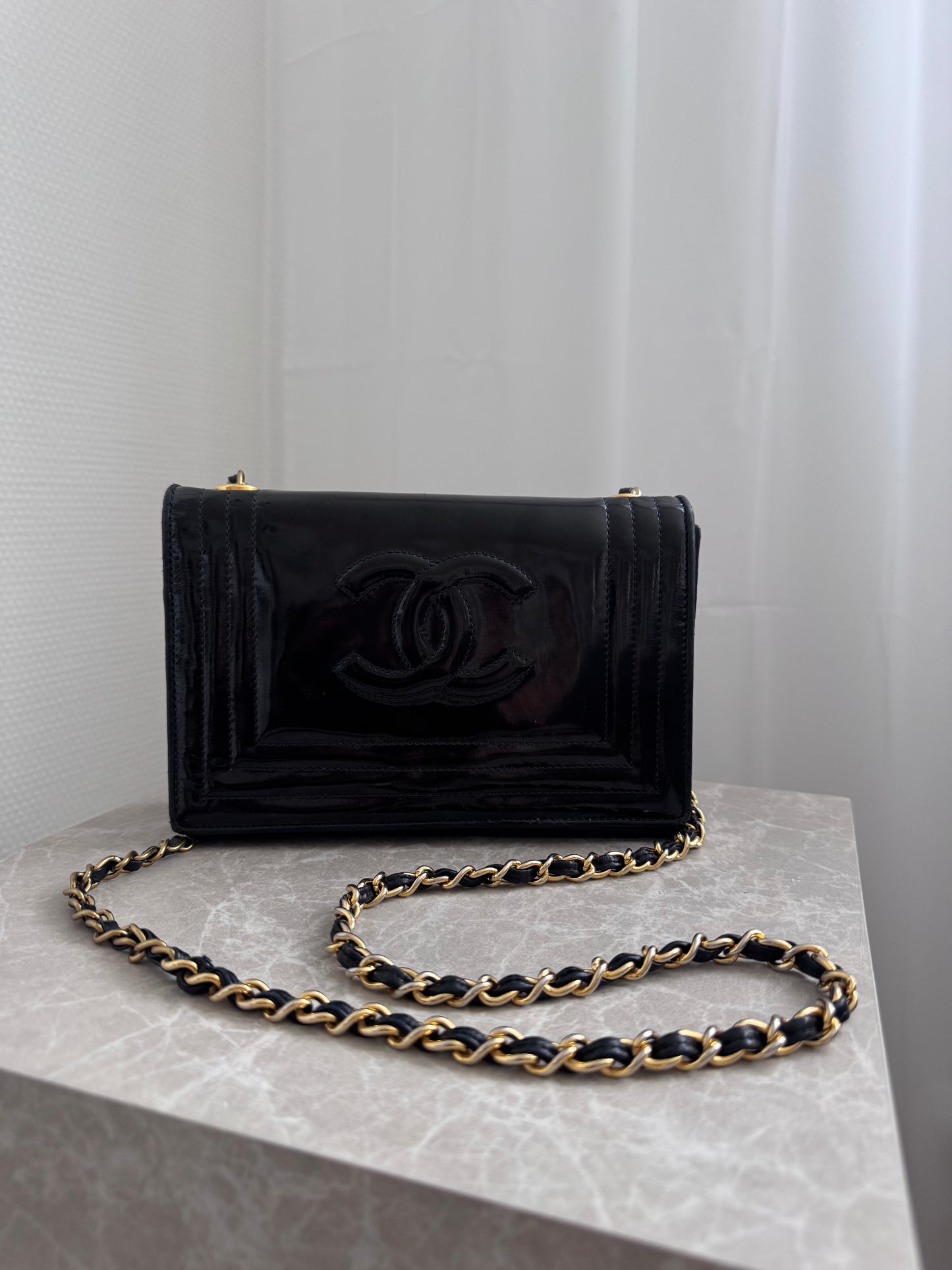 Chanel Black Patent flap bag