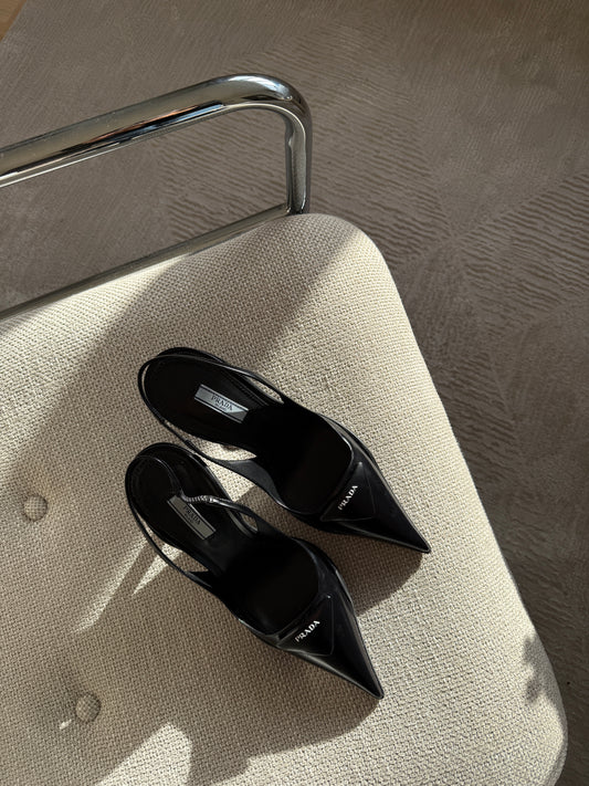 Prada Pointed Black Heels