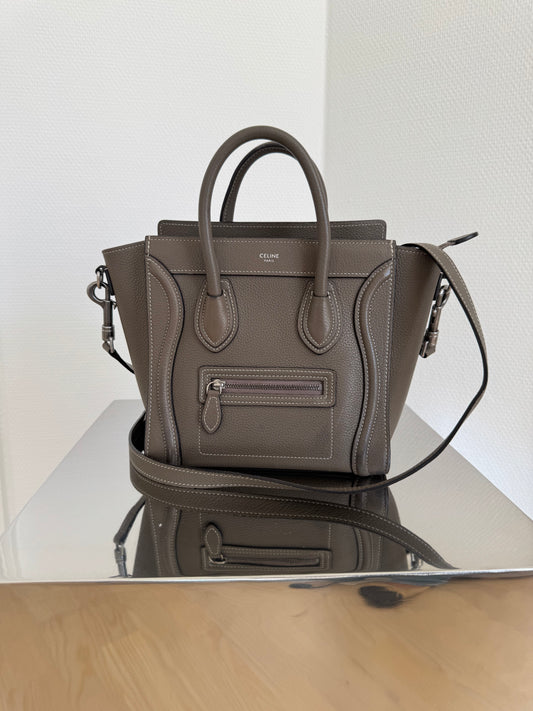 Celine nano luggage handbag