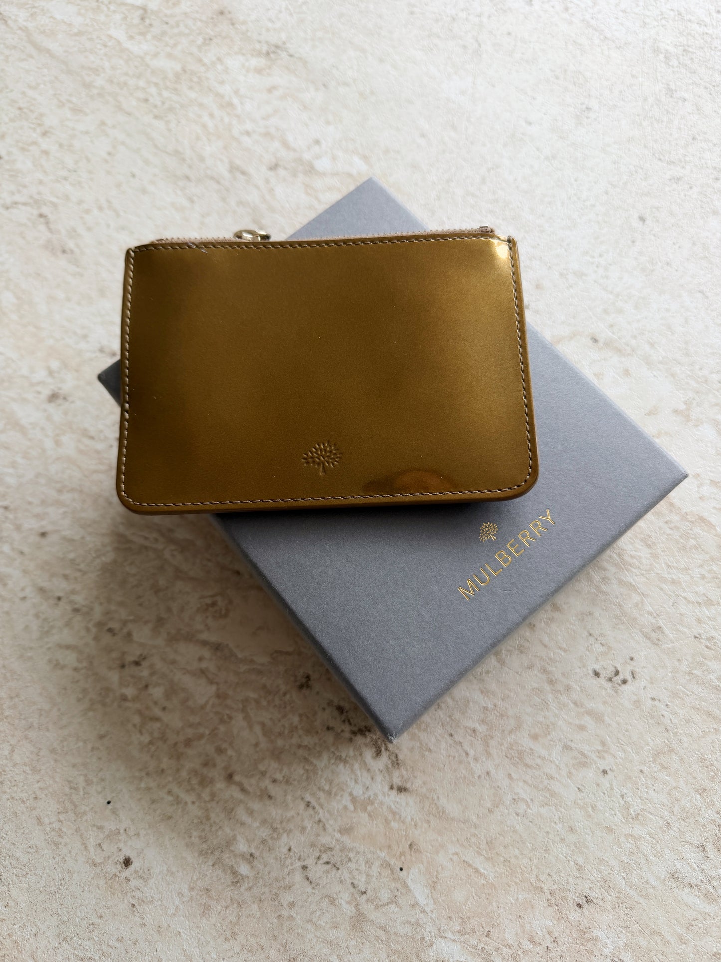 Lille Mulberry patent pung