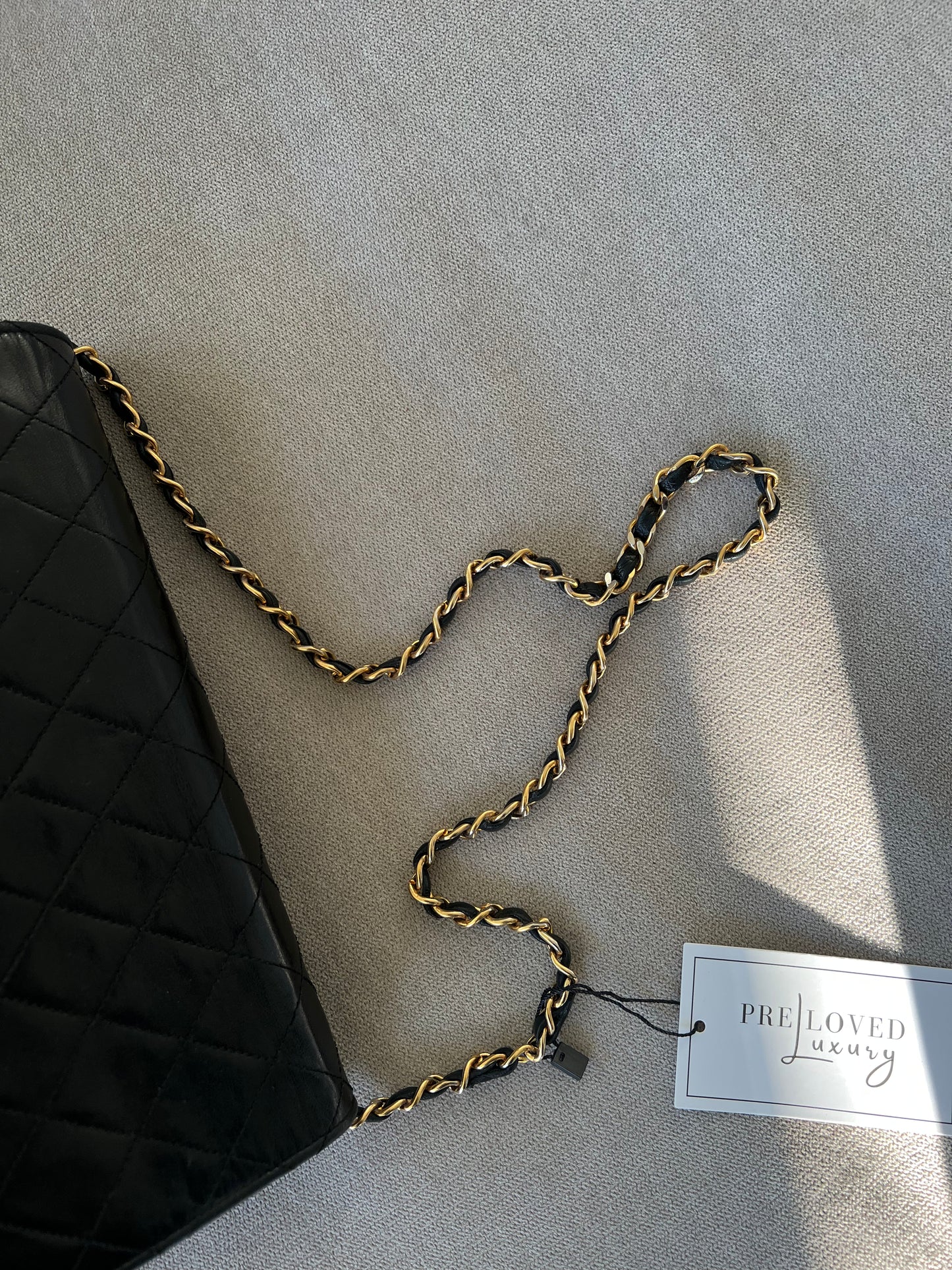 Chanel Vintage Diamond Læder Flap Bag