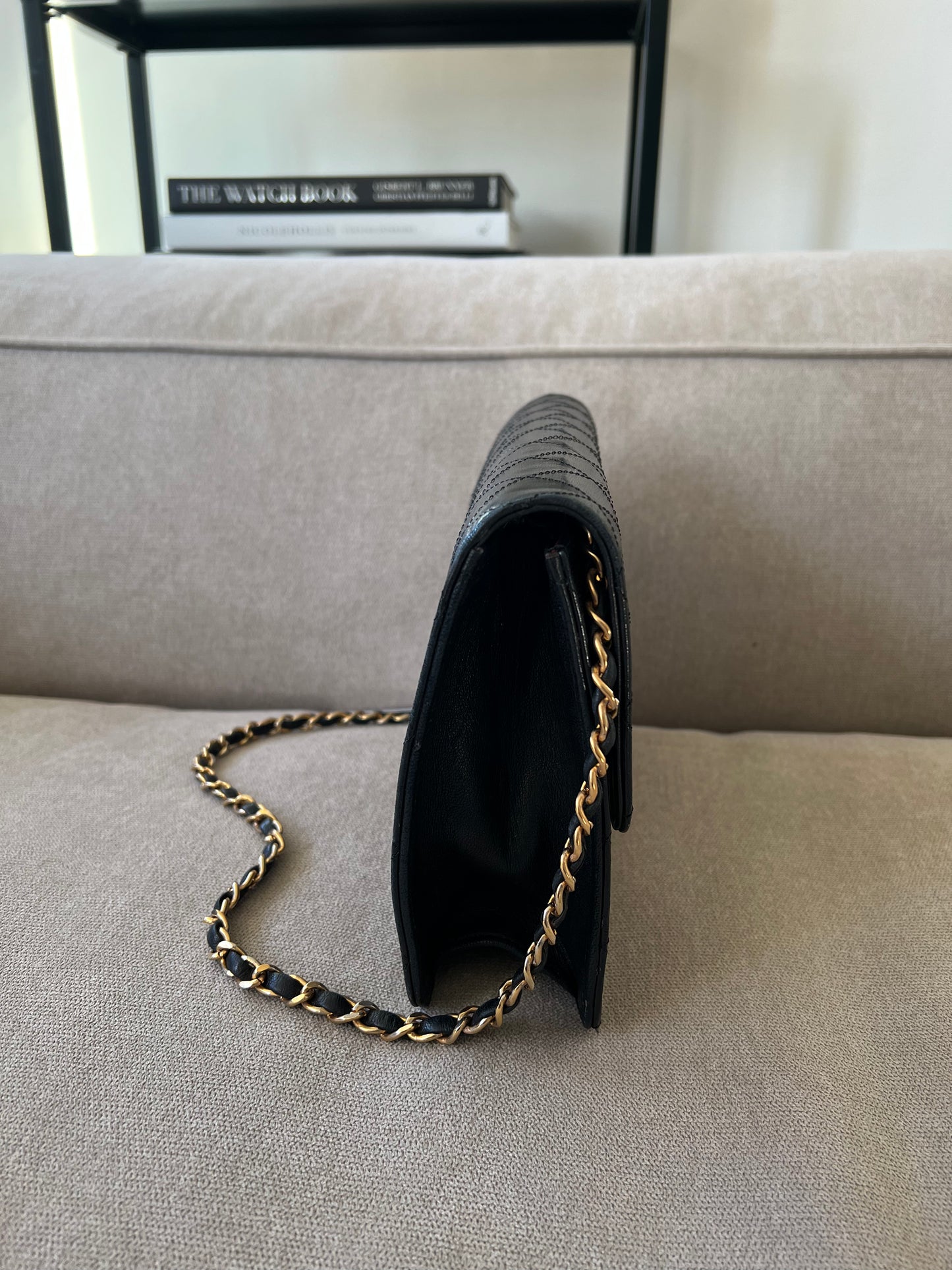 Chanel Vintage Diamond Læder Flap Bag