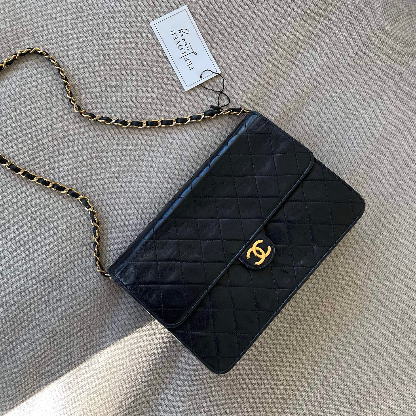 Chanel Vintage Diamond Læder Flap Bag